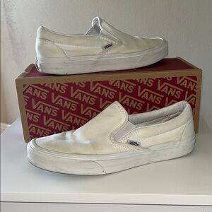 Vans Classic White Slip-On Shoes